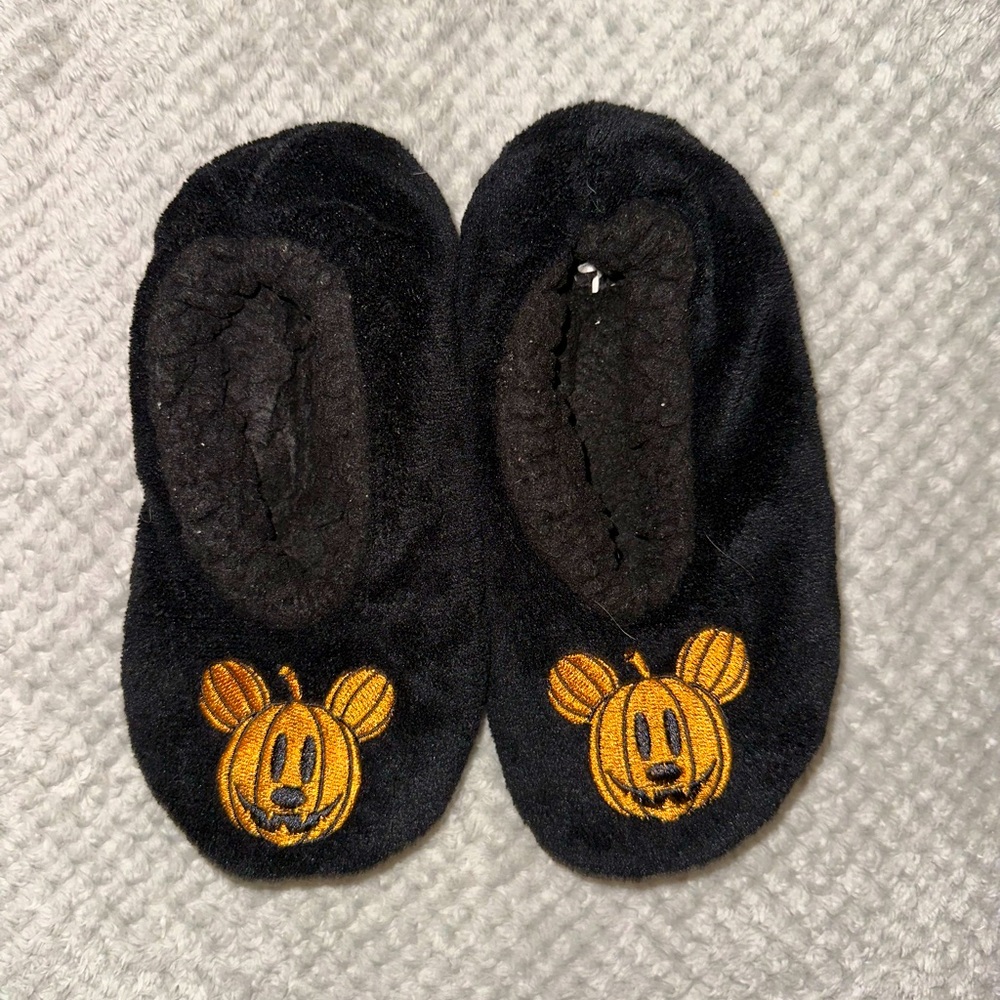 Mickey Pumpkin Halloween Slippers